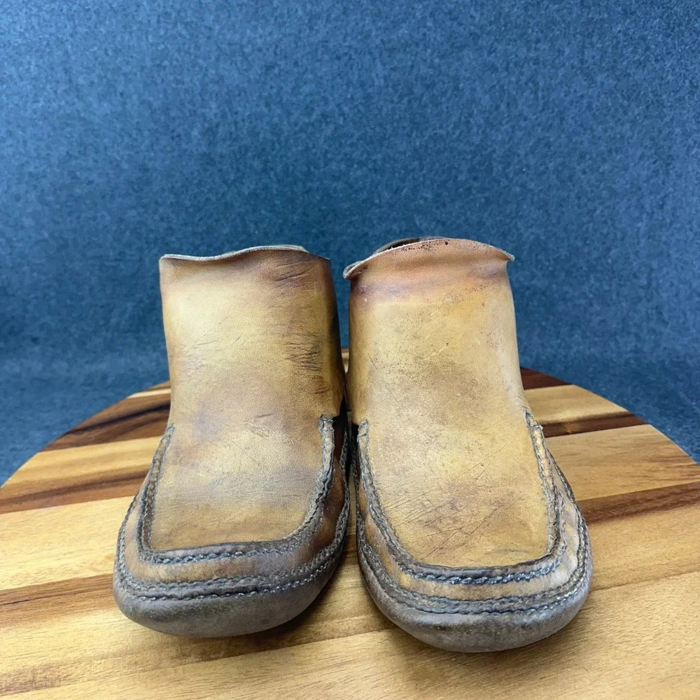 Vintage Carl Dyer Rendezvous Moccasins Native Indian Western Boots Shoes Sz 9.5